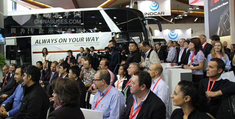 大金龙新车发布会现场