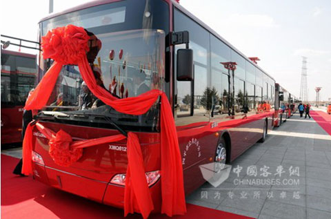 30辆大金龙XMQ6127G公交车在四平正式投入运营