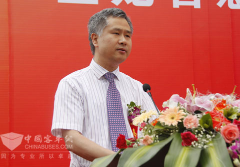 厦门海翼集团副总经理、金龙汽车集团董事长谷涛致辞