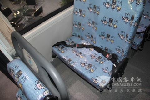 蜀都专用长头校车6900XED的软化座椅