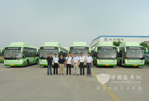 中大YCK6105HCN城市天然气客车为绿色盐城贡献己力