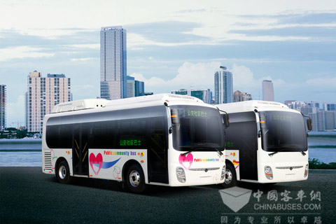 恒通最新发布的精品巴士——7米级后横置都市领航巴士