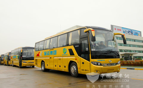 保运集团六公司喜迎海格LNG客车