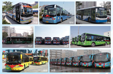 中通新能源客车在各地的应用情况