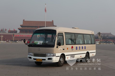 江淮宝斯通客车成功服务2012年全国两会
