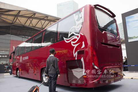 上海国际车展上的斯堪尼亚·海格Touring