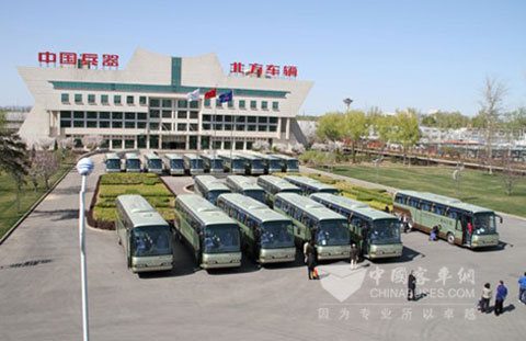 北方客车批量交付上海锦江商旅