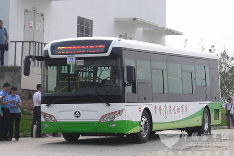 常隆纯电客车续航里程指标夺取第一