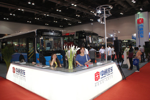 中通客车展台