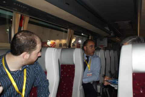 海外客户参观中通展车