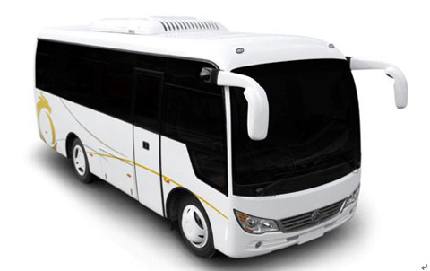 搭载江淮底盘的申龙客车