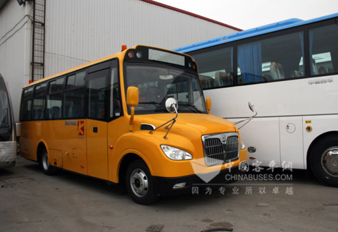 出口哈萨克斯坦的中通校车