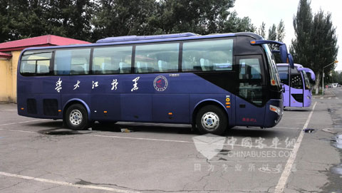黑龙江大学采购的宇通客车