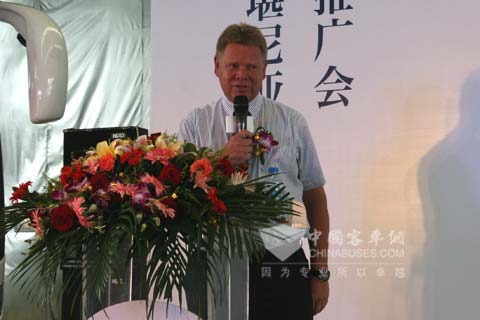斯堪尼亚中国巴士及客车销售总监马瑞胜(BoMartinsson)先生