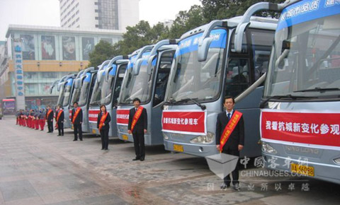 乘大金龙看杭城新变化