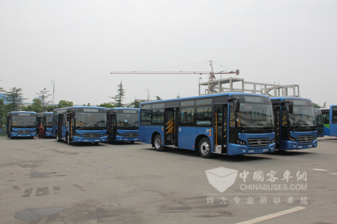 恒通N300系列燃气客车批量交付兰州公交