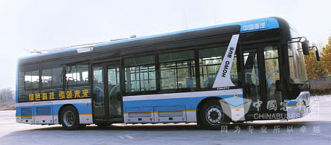 豪沃客车公司JK6129GBEV即充式纯电动客车