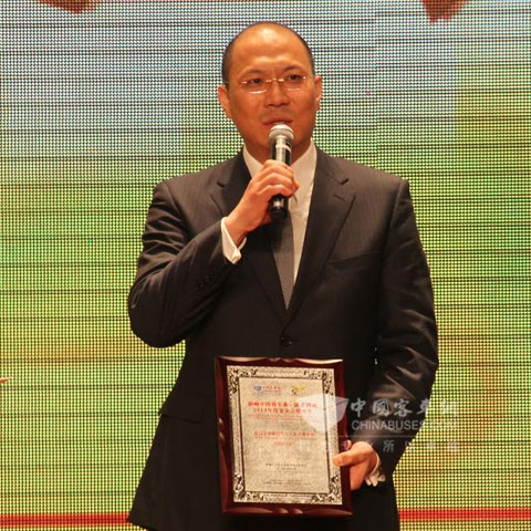 大金龙品牌企划部经理马文雄发表获奖感言