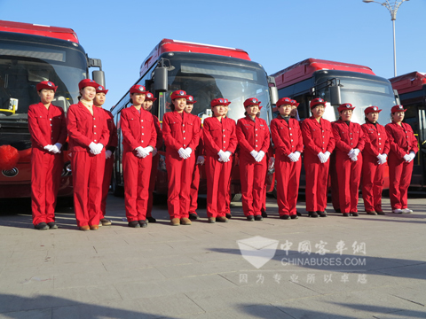 400台宇通CNG公交交付邢台 