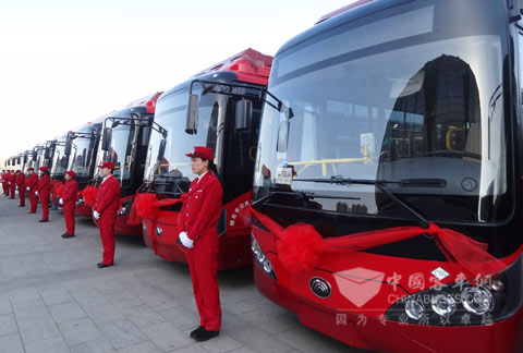 批量宇通天然气空调公交车交付邢台