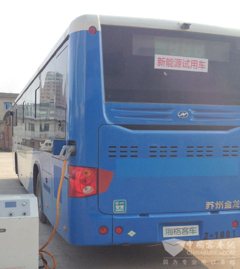 海格新能源公交在充电