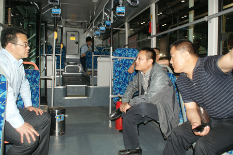 客户参观中通新能源客车
