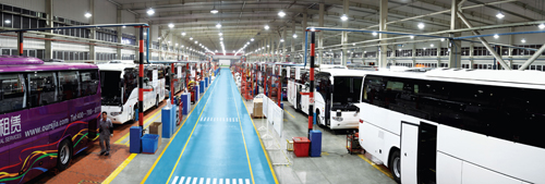 海格客车总装车间图