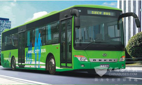 安凯13.7米插电式混合动力客车
