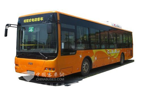 南车时代电动TEG6129PEV增程式电动客车