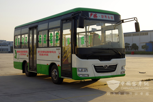 少林7米电动公交创续驶里程奇迹