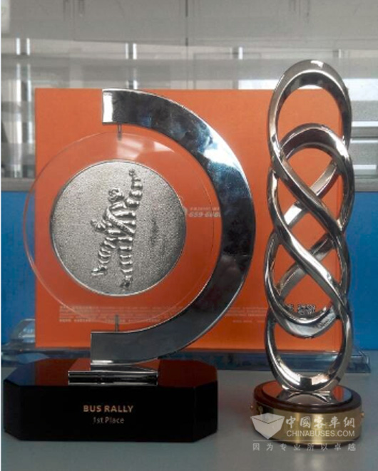宇通荣获公交车拉力赛第一名及最佳整车厂商奖