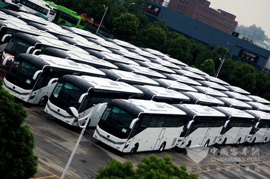 申龙客车批量出口泰国