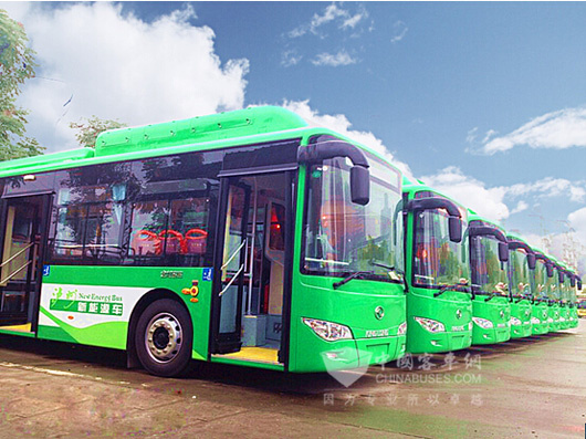 金龙新能源公交车第二批交付泸州