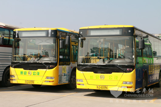 江门汽运再入大批量金旅新能源客车