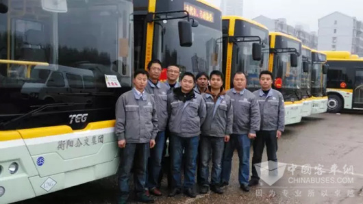 南车时代电动公司特派出近10人的售后团队