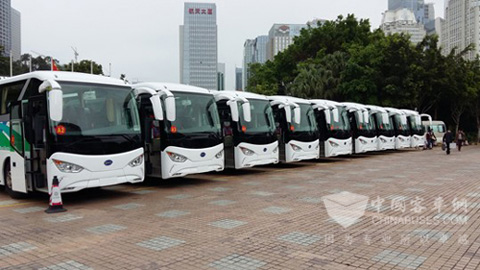 比亚迪C9电动客车投入运营