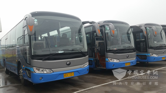 凯凯出租旗下运营的宇通纯电动客车
