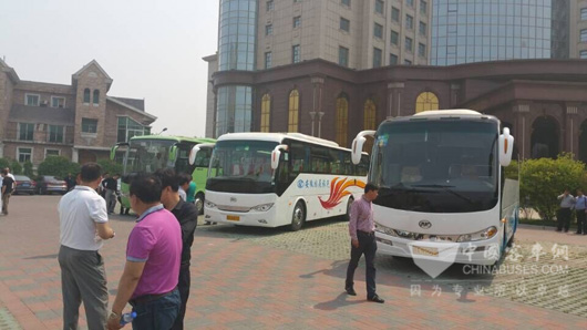 安凯美丽中国行展示的安凯客车