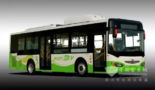 10.5米CNG插电式气电混合城市客车