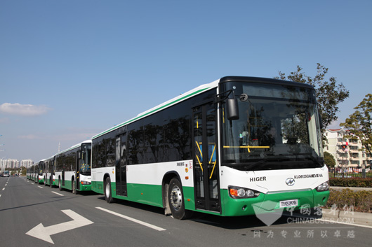 批量交付的海格新能源车