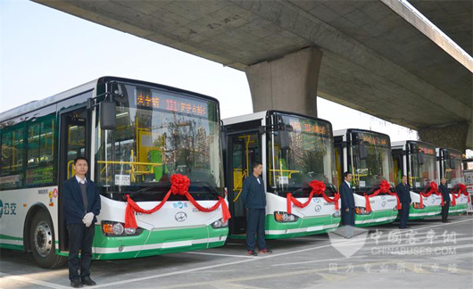 海格纯电动投入运营