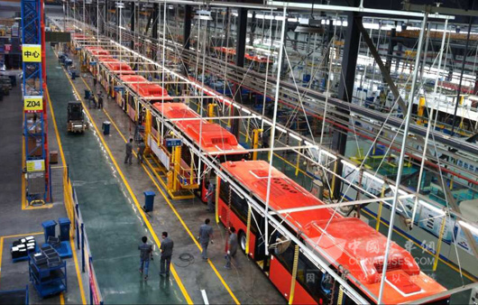 时代电动智能化总装车间