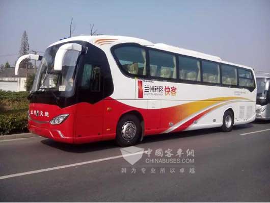 亚星金刚大巴用实力开辟兰州市场