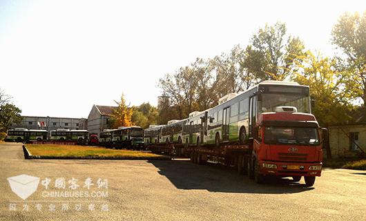 591辆黄海纯电动公交陆续交付河北保定