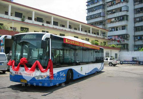 海口公交集团的纯电动公交