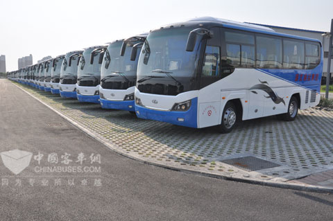 16辆江淮HK6818K正式交付安达运输