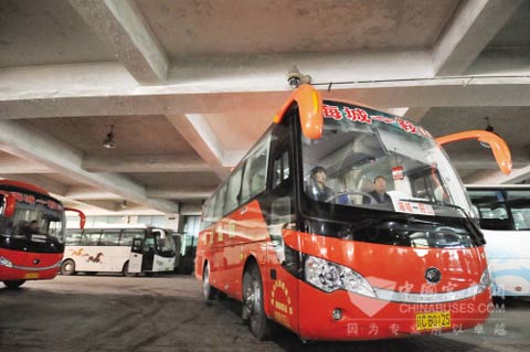 鞍海快客更换的64辆新车均为新能源天然气客车