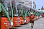 百台中国公交车亮相尼日利亚阿布贾