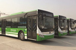 南京首批“气电混合”动力公交车上路运营