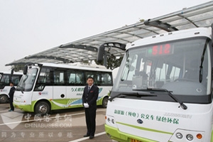 百万纯电动公交车服务江西南昌市民